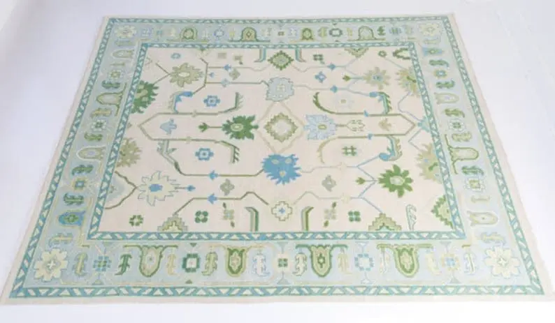 Turkish Oushak Area Rugs for Large Living Room Rugs for Bedroom, Dining Room Rugs | Oushak Rugs 8 x 10
